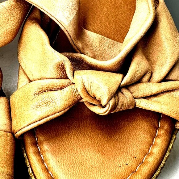 Mariella Womens Shoes Leather Platform Wedge Sandals Strappy Brown Size 8/39 - Picture 11 of 11